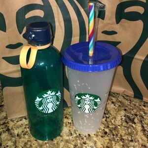Starbucks 2020 release water bottle & confetti cup